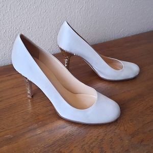 Kate Spade Karolina Heel, 7M, Ivory/Gold
